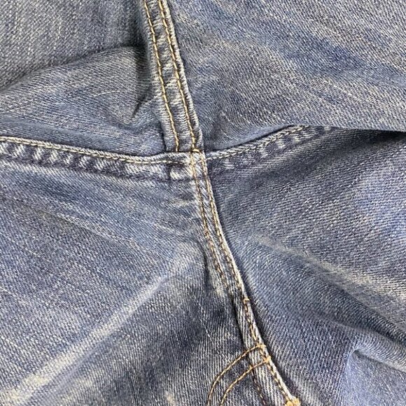 Vintage American Eagle Outfitters Med Wash Distressed Boot Cut 34 - Picture 7 of 14